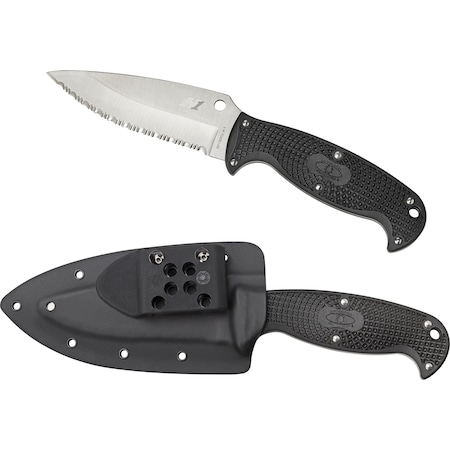 Spyderco 2024 Spyderco Jumpmaster 2 Lightweight Black H1 Serrated SPY-FB24SBK2
